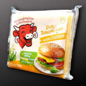THE LAUGHING COW CHEESE SLICES CHEDDAR 10PACK 200gr