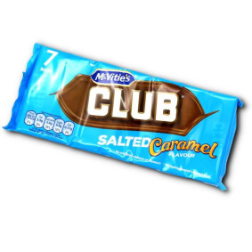 MC VITIES CLUB CHOCOLATE BAR SALTED CARAMEL X 7