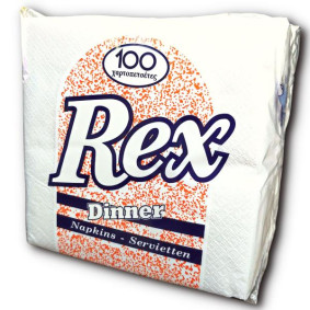 REX DINNER  PAPER NAPKINS X 100