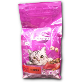 WHISKAS CAT ADULT DRY FOOD WITH BEEF 1.9kg