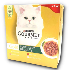 PURINA GOURMET GOLD SUCCULENT DELIGHTS 85gX 8