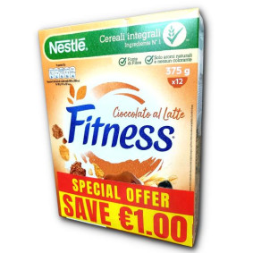 NESTLE CEREAL FITNESS CHOCOLATE 375grNOW € 1OFF