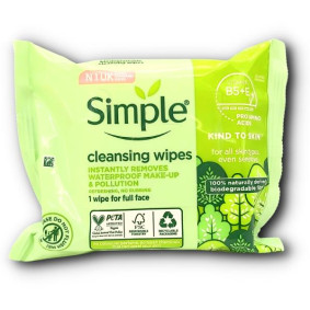 SIMPLE CLEANSING FACIAL WIPES X 25
