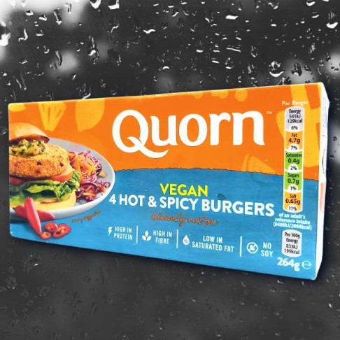 QUORN MEAT FREE HOT & SPICY BURGERS X 4