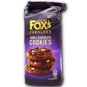 FOX`S TRIPLE CHOCOLATE COOKIES 180gr