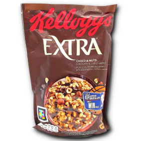 KELLOGG`S CRUNCHY MUESLI EXTRA  CHOC & NUTS CEREAL 500gr