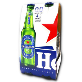 HEINEKEN ALCOHOL FREE  BOTTLES 33cl X4