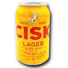CISK LAGER BEER CAN 33cl