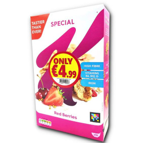 KELLOGG`S SPECIAL K RED BERRIES CEREAL 500gr@ 4.99