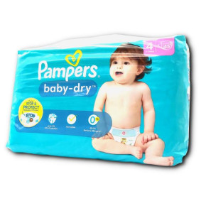 PAMPERS BABY DRY NAPPIES  No4 x45