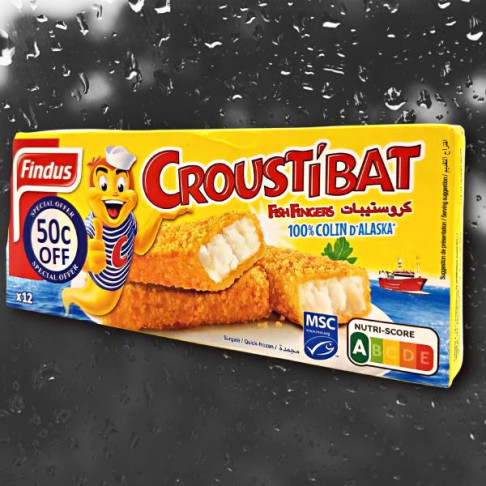 FINDUS CROUSTIBAT FISH FINGERS X12 50c OFF