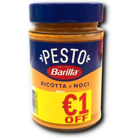 BARILLA PESTO RICOTTA & NOCI 190gr €1 OFF
