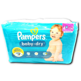 PAMPERS BABY DRY NAPPIES  No4+ MAXI PLUS X 40