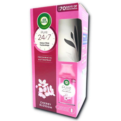 AIRWICK FRESHMATIC AUTOSPRAY DISPENSER + REFILL CHERRY BLOSSOM