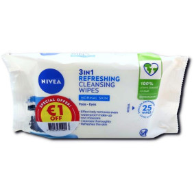 NIVEA CLEANSING WIPES 3 IN 1 NORMAL SKIN X 25 € OFF