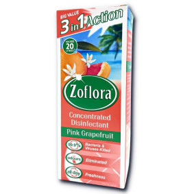 ZOFLORA CONCENTRATED DISINFECTANT PINK GRAPEFRUIT 500ML