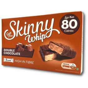SKINNY WHIP SNACK BAR DOUBLE CHOCOLATE X 5