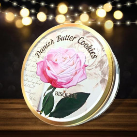 BISQUINI DANISH BUTTER COOKES ROSE 400gr