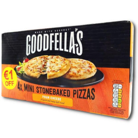 GOODFELLA`S MINI PIZZA FOUR CHEESE X 4 €1 OFF
