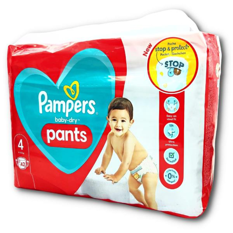Pampers Baby-Dry Pants L 60 Lotion with Aloe Vera