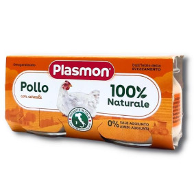PLASMON BABY MEAL STRAINED CHICKEN 2PACK 80gr