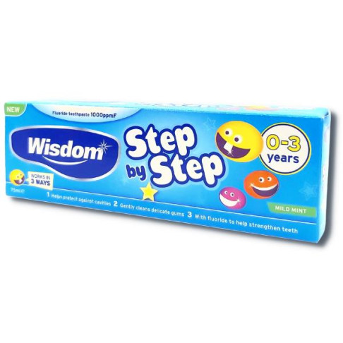 WISDOM STEP BY STEP TOOTH PASTE 0-3 YEARS