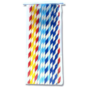 PARTY CUBE PAPER STRAWS X 25
