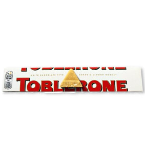 TOBLERONE WHITE CHOCOLATE BAR 100gr