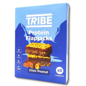 TRIBE FLAPJACK PROTEIN CHOCOLATE & PEANUTS 38gr X 3