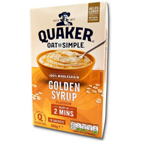 QUAKER OATS SO SIMPLE GOLDEN SYRUP X 10