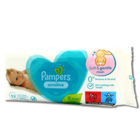 PAMPERS WIPES SENSITIVE X 52