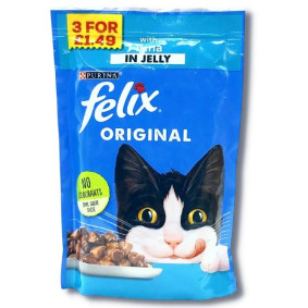 FELIX TUNA IN JELLY CAT FOOD POUCH 100gr