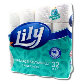LILY 2PLY TOILET PAPER ROLL 32 PACK
