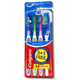 COLGATE TOOTH BRUSH EXTRA CLEAN 3+1