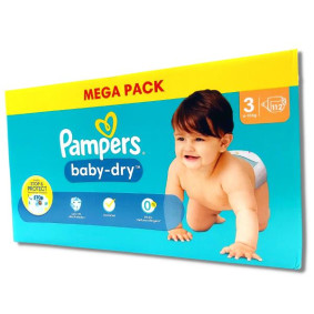 PAMPERS BABY DRY NAPPIES 3  X 112