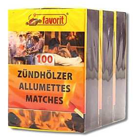 FAVORIT SAFETY MATCHES 3 X 100