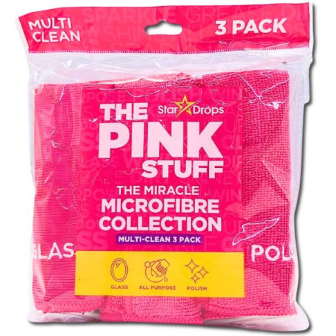 THE PINK STUFF MICROFIBRE COLLECTION X3