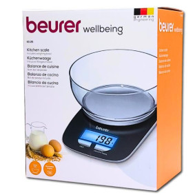 BEURER KITCHEN SCALE WITH BOWL 3 kg