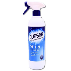 QUASAR GLASS CLEANING SPRAY WITH ALCOHOL 580ml