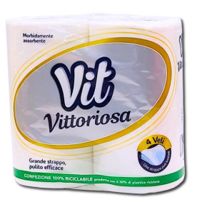 VIT VITTORIOSA 2PLY TOILET PAPER ROLL X4