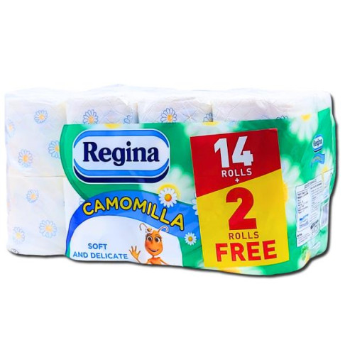 REGINA TOILET PAPER CAMOMILE SCENTED 3PLY  14+2 ROLLS