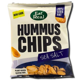EAT REAL HUMMUS CHIPS SEA SALT 45gr