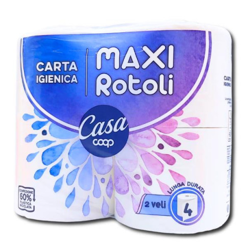 COOP TOILET PAPER MAXI 2PLY X 4