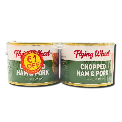 FLYING WHEEL CHOPPED HAM & PORK 200gr X 2 €1 OFF