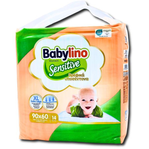 BABYLINO SENSITIVE BEDPADS 14 90cmX60cm 15pcs