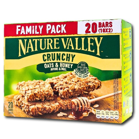 NATURE VALLEY CRUNCHY OATS & HONEY 10 x2 bars