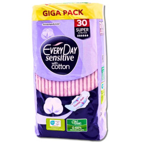 EVERYDAY SENSITIVE SUPER ULTRA PLUS SANITRY PADS X 30