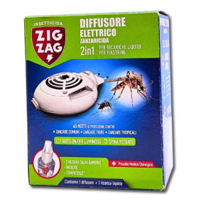 ZIG ZAG MOSQUITO REPELLENT PLUG IN + LIQUID REFILL
