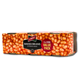 JOHN BEST BAKED BEANS 220g X 3