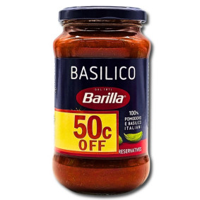 BARILLA SALSA BASILICO PASTA SAUCE 400gr 50c OFF